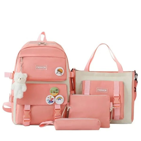 4-piece School Bag Set: Stylish & Practical New Arrival