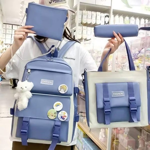 4-piece School Bag Set: Stylish & Practical New Arrival
