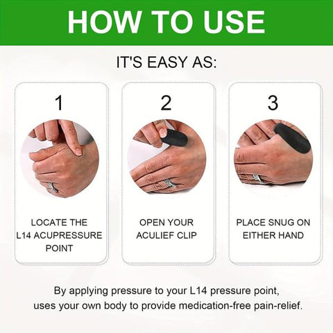 Sugar Control Li4 Acupressure Point Clip Wearable – Supporting Acupressure Relaxation